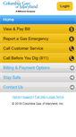Mobile Screenshot of m.columbiagasmd.com